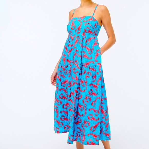 chinese dress ladies J.crew Tiered maxi dress in stripe